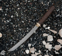 Вакидзаси из булатной стали Вакидзаси из булатной стали купить на сайте koval-knife.shop