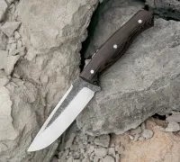 Цельнометаллический нож №1 из стали 110Х18