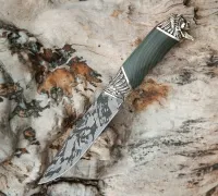 Нож Сибиряк из булатной стали